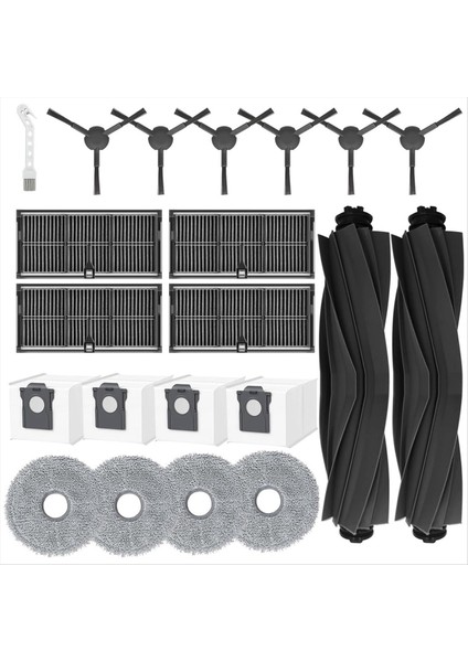 Dreame L10S Pro Ultra ISI/L10S Ultra Gen 2/X30 Ultra Elektrikli Süpürge Parçaları Ana Yan Fırça Filtresi Paspas Toz Torbası (Yurt Dışından) modelleri
