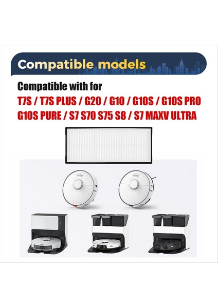 Roborock S8 Pro Ultra S8+ Süpüren Robot Hepa Filtre Yedek Parçaları Yüksek Verimli Filtre Aksesuarları (Yurt Dışından) modelleri