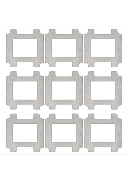 9 Adet Pencere Paçavra Ecovacs Winbot W2S/W2S Pro Robotlu Süpürge Yedek Paspas Bezi Bezleri Aksesuarları (Yurt Dışından)