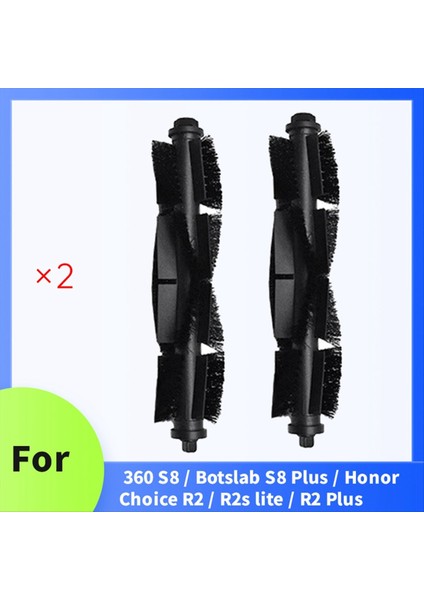 360 S8 / Botslab S8 Plus / Honor Choice R2 / R2S Lite / R2 Plus Süpürme Makinesi Aksesuarları Için 2 Adet Ana Fırça (Yurt Dışından) fiyatları