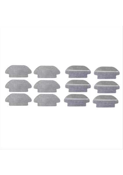 12 Adet Temizleme Bezi Xiaomi Mijia Paspas 2 PRO/STYTJ02YM 2 S / 3c / Conga 3490 Viomi V2 Pro/v3 Se Robot Vakum (Yurt Dışından)