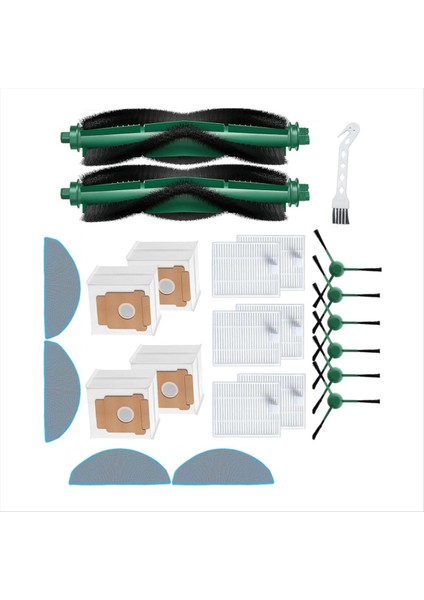 Ana Yan Fırça Filtreleri Paspas Toz Torbaları Irobot Roomba 104 COMBO/105 VAC/105 COMBO/105 COMBO+/Q052 Elektrikli Süpürge Parçaları (Yurt Dışından) fiyatları