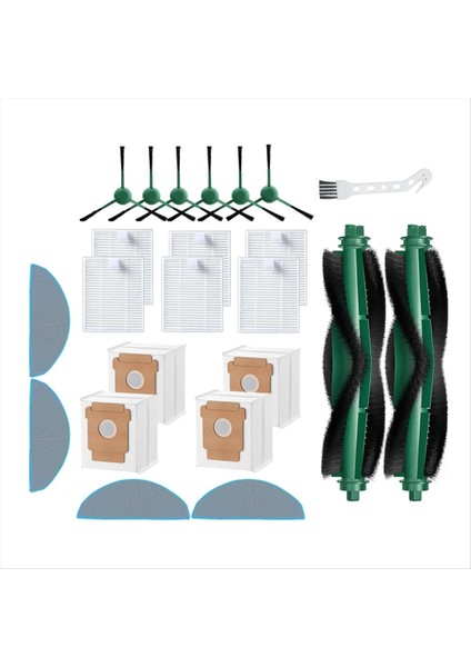 Ana Yan Fırça Filtreleri Paspas Toz Torbaları Irobot Roomba 104 COMBO/105 VAC/105 COMBO/105 COMBO+/Q052 Elektrikli Süpürge Parçaları (Yurt Dışından) modelleri