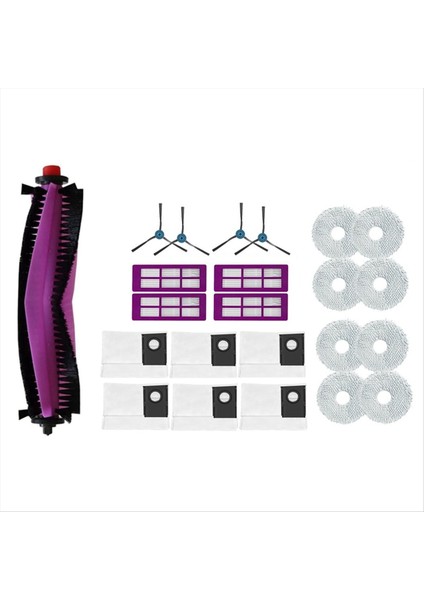 Eureka J15 Pro Ultra Süpürme Makinesi Aksesuarları Için 23 Adet Ana Yan Fırça Paspas Filtresi Toz Torbaları (Yurt Dışından)