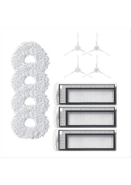 Roborock G20S Sweeper S8 Max Ultra Süpürme Makinesi Yedek Mop Bez Fırçası Yan Filtre Aksesuarları (Yurt Dışından)