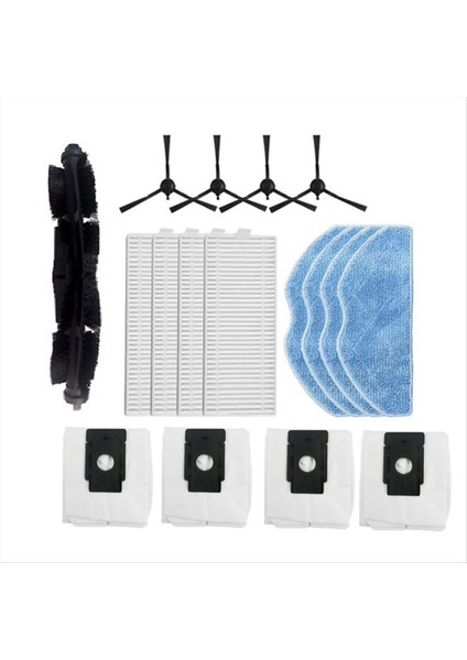 360 S8 / Botslab S8 Plus / Honor Choice R2 / R2S Lite / R2 Plus Süpürme Makinesi Aksesuarları Için 17 Adet (Yurt Dışından)