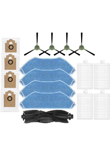 17 Adet Ana Yan Fırça Hepa Filtre Paspas Bezi Toz Torbası Lefan M2/ARTI/M2S Pro Elektrikli Süpürge Parçaları (Yurt Dışından) fiyatları