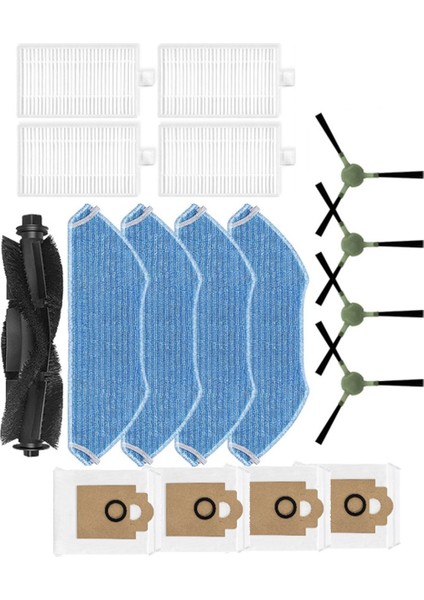 17 Adet Ana Yan Fırça Hepa Filtre Paspas Bezi Toz Torbası Lefan M2/ARTI/M2S Pro Elektrikli Süpürge Parçaları (Yurt Dışından) modelleri