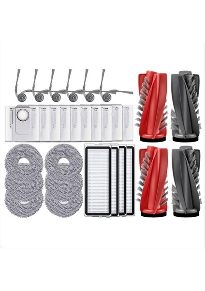 Roborock Qrevo 5AE Curv / S5X / 5A1 / 5xc / Curvc Vakum Parçaları Ana Silindir Yan Fırça Hepa Filtre Paspas Bezi Toz Torbası (Yurt Dışından) fırsatları