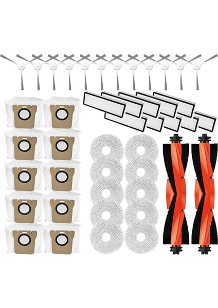 Xiaomi Mijia Omni 2 C102CN B101CN B116 X10 + Robotlu Süpürge Ana Yan Fırça Paspas Bezi Toz Torbası Yedek Parça (Yurt Dışından) fiyatları