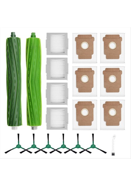 Irobot Roomba Max Için 19 Adet 705 Vac/artı 504 Vac Vakum Robotu Ana Yan Fırça Filtresi Toz Torbaları (Yurt Dışından) modelleri