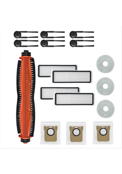 Xiaomi Mijia M40S/OV31CN Vakum Süpürge Aksesuarları Ana Roller Yan Fırça Hepa Filtre Mop Bez Toz Çantaları (Yurt Dışından)