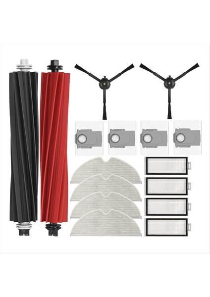 16 Adet Roborock Q5 Pro Q5 Pro+ Q5 Max+ Q5 Duoroller+ Elektrikli Süpürge Ana Yan Fırça Paspas Filtresi Toz Torbaları (Yurt Dışından) fiyatları