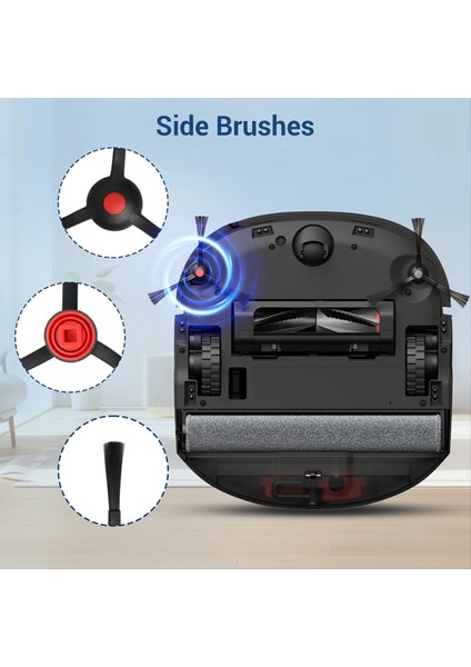 Aksesuarlar Kiti Eufy E25 OMNI/E28 Omni Robotlu Süpürge Parçası Ana Yan Fırça Hepa Filtreler Toz Torbası Rulo Paspas (Yurt Dışından) indirimleri