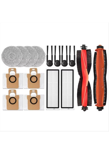 16 Adet Xiaomi Mijia M40S/OV31CN Elektrikli Süpürge Aksesuarları Ana Silindir Yan Fırça Hepa Filtre Paspas Pedleri Toz Torbaları (Yurt Dışından) fiyatları
