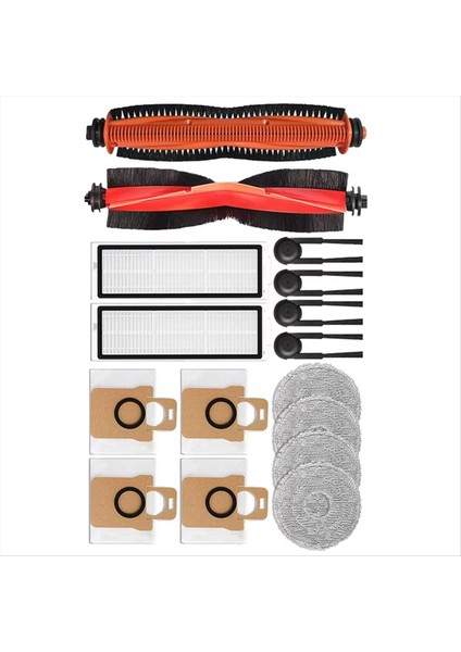 16 Adet Xiaomi Mijia M40S/OV31CN Elektrikli Süpürge Aksesuarları Ana Silindir Yan Fırça Hepa Filtre Paspas Pedleri Toz Torbaları (Yurt Dışından) modelleri