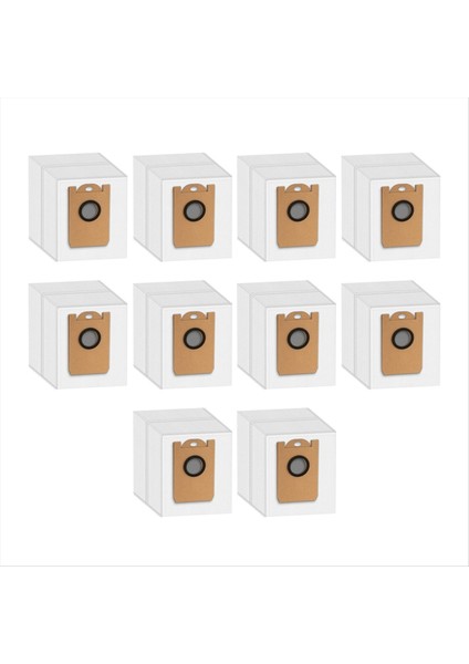 Airrobo T20 / Proscenic M7 Pro / M8 Pro / Uoni V980 / Vıomı S9 Vakum Aparatı Için Toz Torbası Yedek Parçaları 10 Adet (Yurt Dışından)