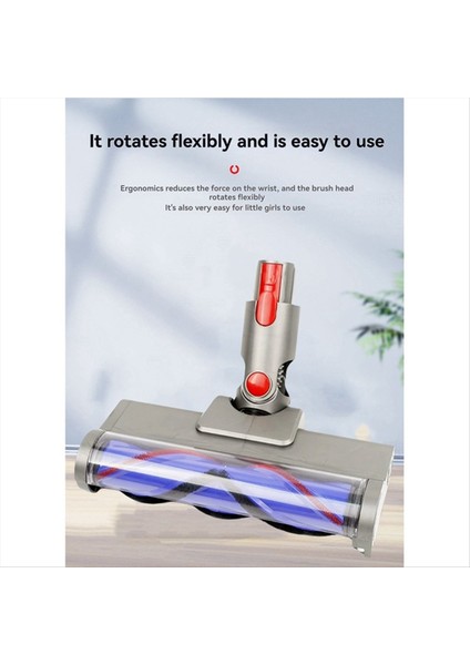 Dyson V7 V8 V10 V11 V15 Vakum Ek Parçaları Için Yeşil Optik LED Işıklı Vakum Doğrudan Tahrikli Kafa Temizleyici Fırçalar (Yurt Dışından) indirimleri