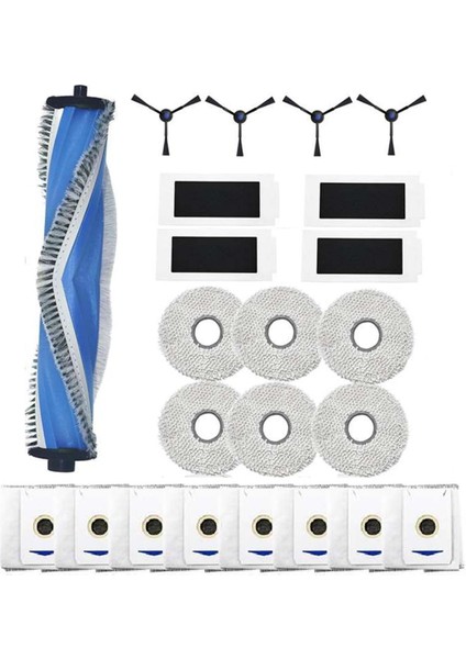 Ecovacs Deebot T30 Pro Omnı /T30 Max / T30 / DDX14 Süpürgesi Aksesuarları Ana Yan Fırça Filtresi Bez Toz Torbası Için 23 Adet (Yurt Dışından)