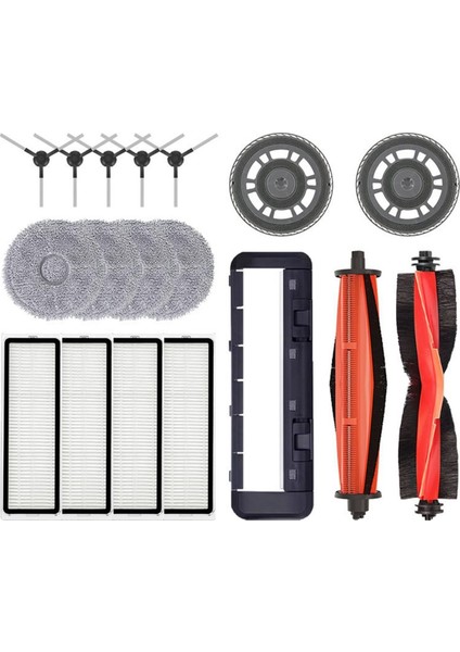 Xiaomi Robot Vakum S20 + / B108GL / B108CN / B113CN Parçaları Aksesuarları Ana Yan Fırça Hepa Filtre Paspas Bezi Parçaları (Yurt Dışından) modelleri