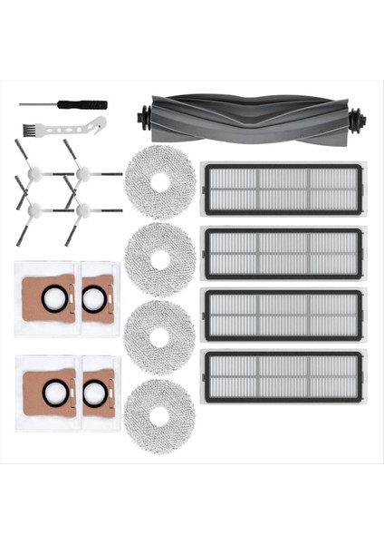 Dreame L10 ULTRA/L10S ULTRA/L10S PRO/L10S Pro Gen 2/L10 Prime/xiaomi X10 +/ X20 + Vakum Parçaları Fırça Filtre Paspas (Yurt Dışından) modelleri