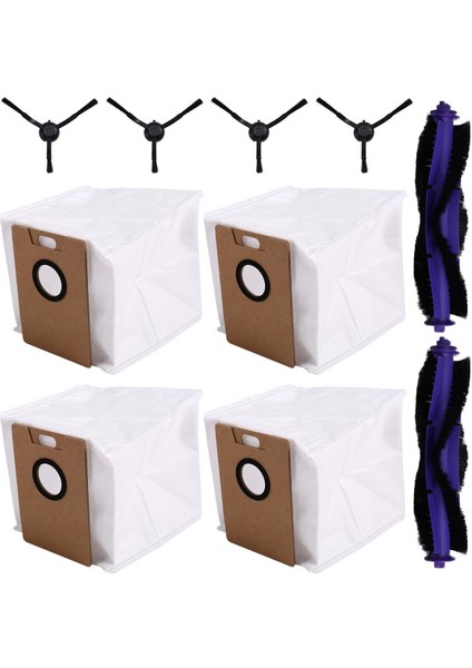 Ana Fırça Rulo Fırça Yan Fırçalar Tp-Link Tapo RV30 MAX/RV30 PLUS/RV20 Max Plus Robot Süpürge Için Toz Torbası Seti (Yurt Dışından) modelleri