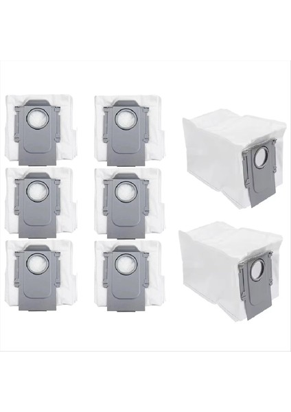 8 Adet Için Uygun Roborock S8 Maxv ULTRA/P10 A7400RR/QREVO Pro/qrevo Plus Süpürgesi Robotlu Süpürge Toz Torbası (Yurt Dışından)