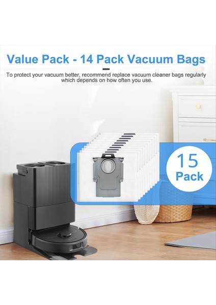 Roborock S8 Maxv ULTRA/P10 A7400RR/QREVO Pro/qrevo Plus Sweeper Robot Vakum Temizleyici Toz Çanta Aksesuarları (Yurt Dışından) indirimleri