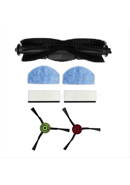 7 Adet Laresar Mars 01/lubluelu SL68 Elektrikli Süpürge Aksesuarları Ana Yan Fırça Paspas Filtresi (Yurt Dışından)