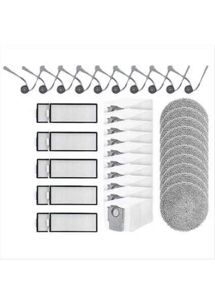 Roborock Saros Z70/G30 Uzay Elektrikli Süpürge Yedek Parçalar Yan Fırça Toz Torbası Filtreleri Paspas Pedleri (Yurt Dışından) modelleri