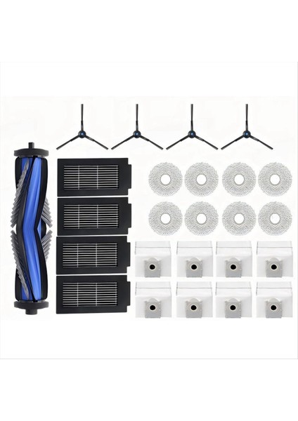 Ecovacs Için T50 Pro Omni / T50PRO / T50 Omni Robot Vakum Ana Yan Fırçalar Mopa Kumaşları Hepa Filtreler Toz Torbaları Aksesuarlar (Yurt Dışından)