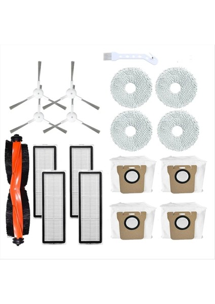 Xiaomi Robot Vakum Için X20+ / X20 Plus Yedek Parçalar Aksesuarlar Ana Yan Fırça Hepa Filtre Mop Bez Toz Çanta Seti (Yurt Dışından)