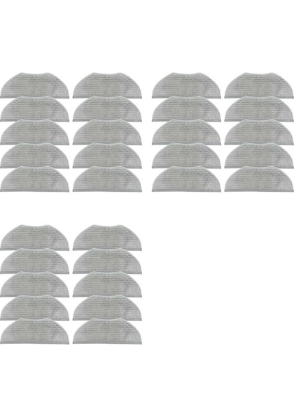 30X Xiaomi Robot Vakum S40C Parçaları Aksesuarları Paspas Bez Robotlu Süpürge Sarf Kiti (Yurt Dışından)