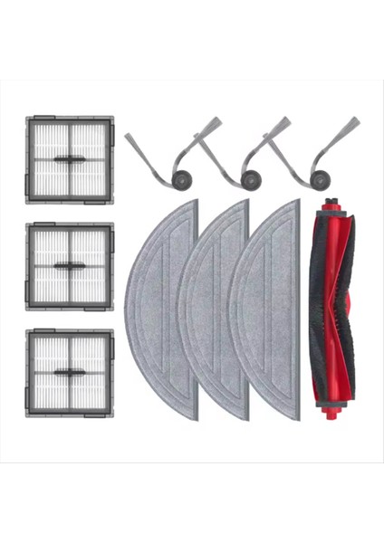 10 Adet Yedek Parçalar Roborock Q10 S5 /Q10 S5+/Q10V /Q10V+/Q10 Vf /Q10 Vf+ Vakum Parçaları Ana Yan Fırça Filtre Paspas (Yurt Dışından) modelleri