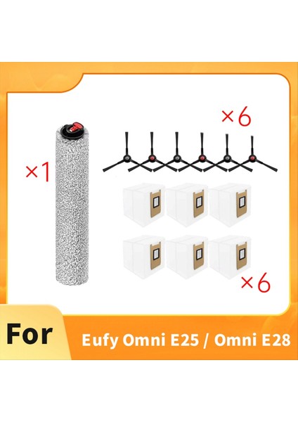 13 Adet Eufy Omni E25 / Omni E28 Elektrikli Süpürge Aksesuarları Rulo Yan Fırça Toz Torbası (Yurt Dışından) fiyatları