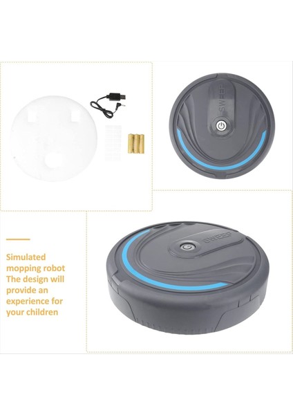 Zemin Süpürme Robotu 1 Adet Paspas Robotu Zemin Süpürme Robotu Toz ve Kirin Temizlenmesi Için Hayvan Saç Şarj Edilebilir Robot (Yurt Dışından) modelleri