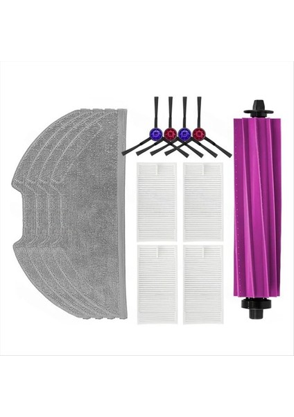 13 Adet Ana Yan Fırça Filtre Paspas Bezi Değiştirme Eureka E20 Plus Robotlu Süpürge Aksesuarları (Yurt Dışından) modelleri