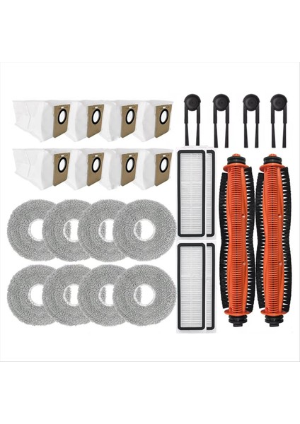 26 Adet Xiaomi Mijia M40S/OV31CN Elektrikli Süpürge Parçaları Ana Silindir Yan Fırça Hepa Filtre Paspas Pedleri Toz Torbaları (Yurt Dışından) modelleri