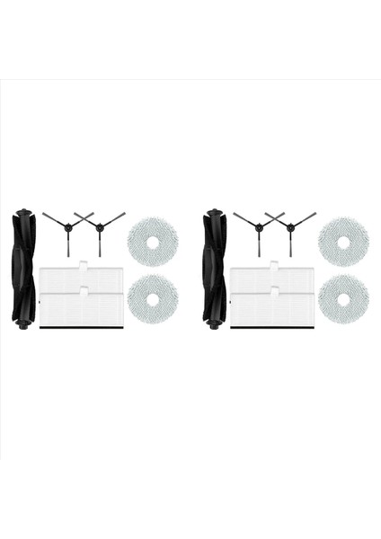 14 Adet Proscenic M9 Robotlu Süpürge Yedek Yedek Parça Ana Yan Fırça Hepa Filtre Paspas Bezi Toz Torbası (Yurt Dışından)