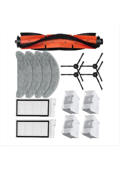 Roidmi Eve Artı SDJ01RM Robot Vakum Yedek Parça Aksesuarları Ana Yan Fırça Hepa Filtre Paspas Bez Bez Toz Torbası (Yurt Dışından) modelleri