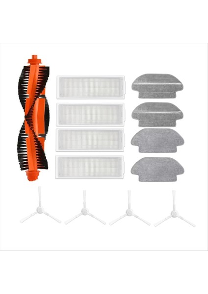 Xiaomi Mijia Mop 2 PRO/STYTJ02YM 2s/3c/conga 3490 Viomi V2 Pro/v3 Se Süpürme Ana Yan Fırça Paspas Filtresi (Yurt Dışından)