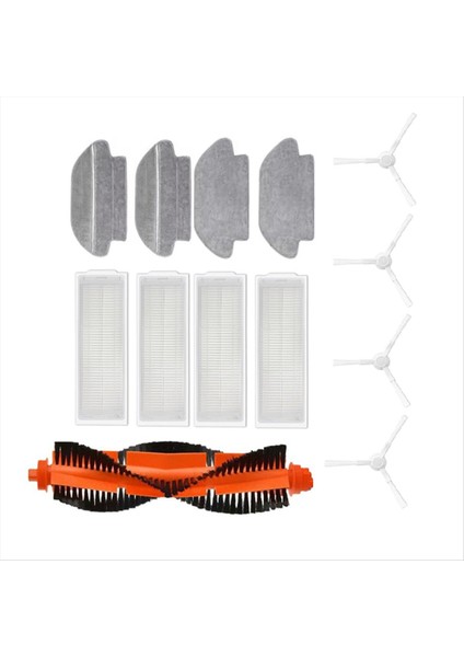 Xiaomi Mijia Mop 2 PRO/STYTJ02YM 2s/3c/conga 3490 Viomi V2 Pro/v3 Se Süpürme Ana Yan Fırça Paspas Filtresi (Yurt Dışından) fırsatları