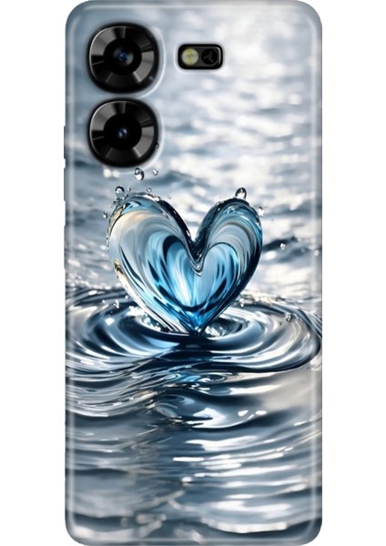 Tecno Pova 5 Kılıf Renkli Esnek Silikon Aşkdamlası