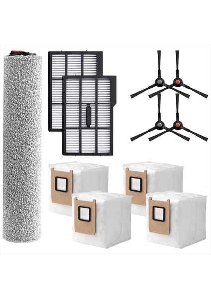 Yan Fırçalar Toz Toplama Torbaları Filtre Eufy Omni E25 E28 Robot Süpürge Aksesuarları (Yurt Dışından)