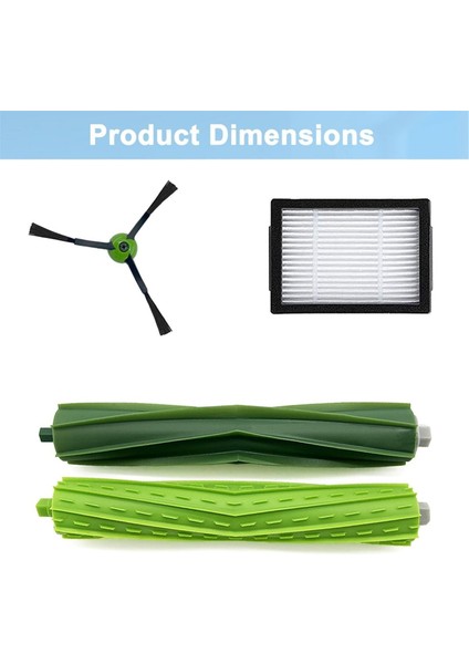 Irobot Roomba I ve E Serisi I7 I7 + Artı I8 I3 I6 + E5 E6 E7 Ana Yan Fırça Filtresi Elektrikli Süpürge Yedek Parçaları (Yurt Dışından) fırsatları