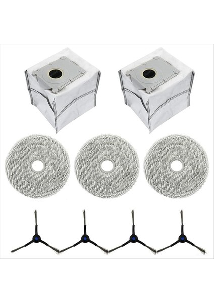 Ecovacs Deebot Mini Robot Süpürgeler Için Yedek Parçalar Aksesuarlar Paspas Bezi Toz Torbaları Yan Fırçalar (Yurt Dışından)