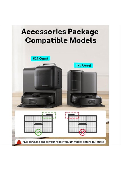 Eufy E28 OMNI/E25 Omni Robotlu Süpürge Parçaları Için Yedek Parçalar Toz Torbası Haddeleme Yan Fırça Rulo Paspas Filtresi (Yurt Dışından) fırsatları