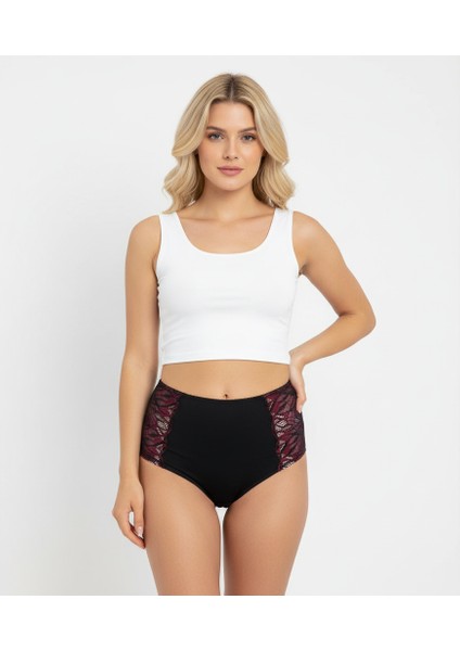 Kadın Önü Saten Dantelli Yüksek Bel Külot BB2062 fiyatları