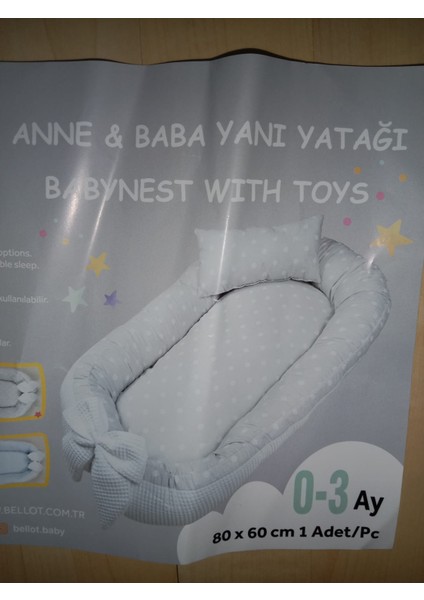 Bebek Anne & Baba Yanı Yatağı 0- 3 Ay 80 X60 cm Yastıklı fiyatları