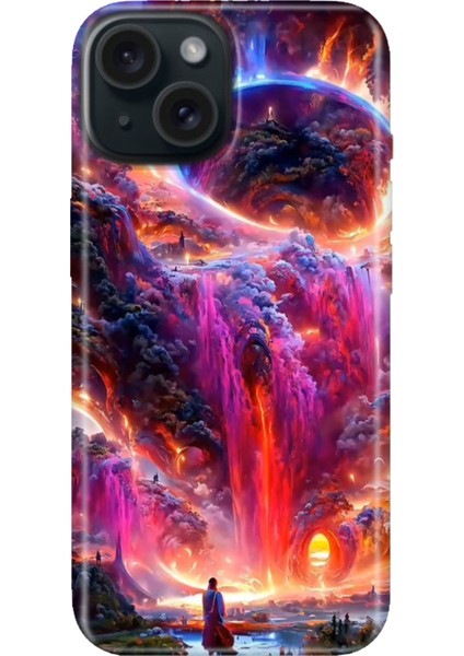 iPhone 13 - 14 Kılıf Desenli Kapak Renkli Tpu Uv Gizemliülke